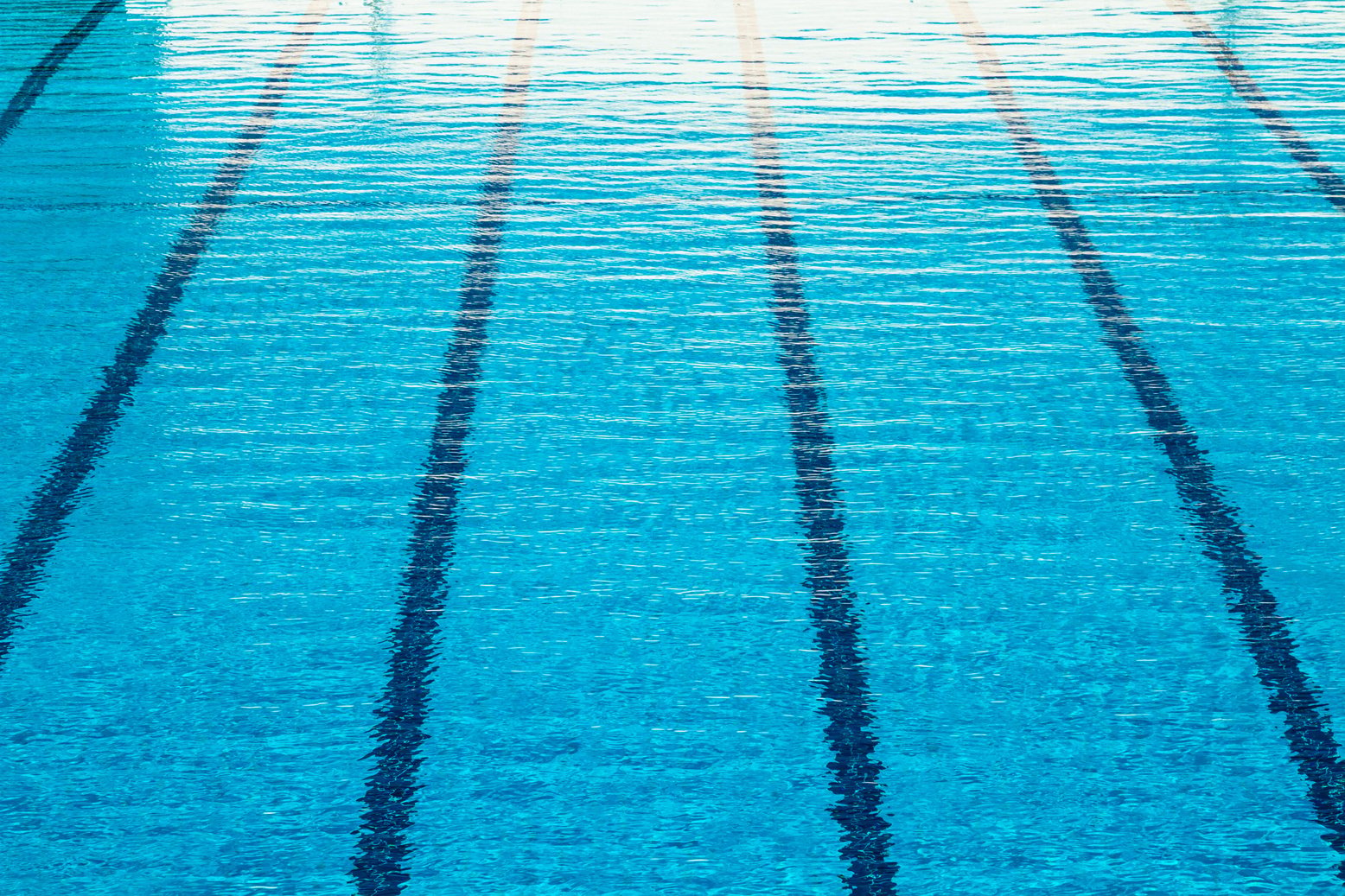 Swimming pool with blue lane